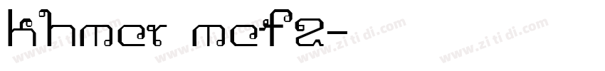 khmer mef2字体转换